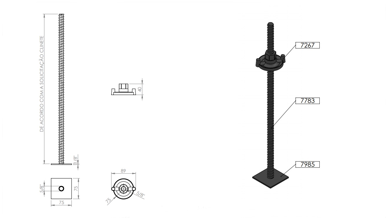 Agulhas para Travamento de Forma